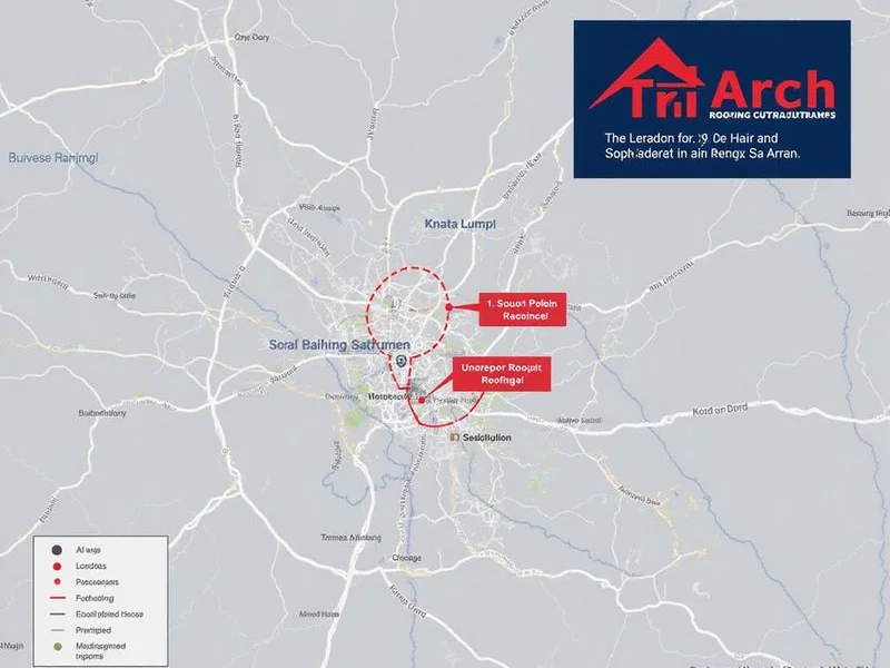 Service area map for Kuala Lumpur and Klang Valley